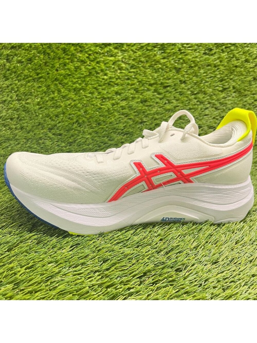 Asics Gel-Kayan 32 Womens Size 9 White Red Athletic Running Shoes Sneakers - Picture 2 of 10